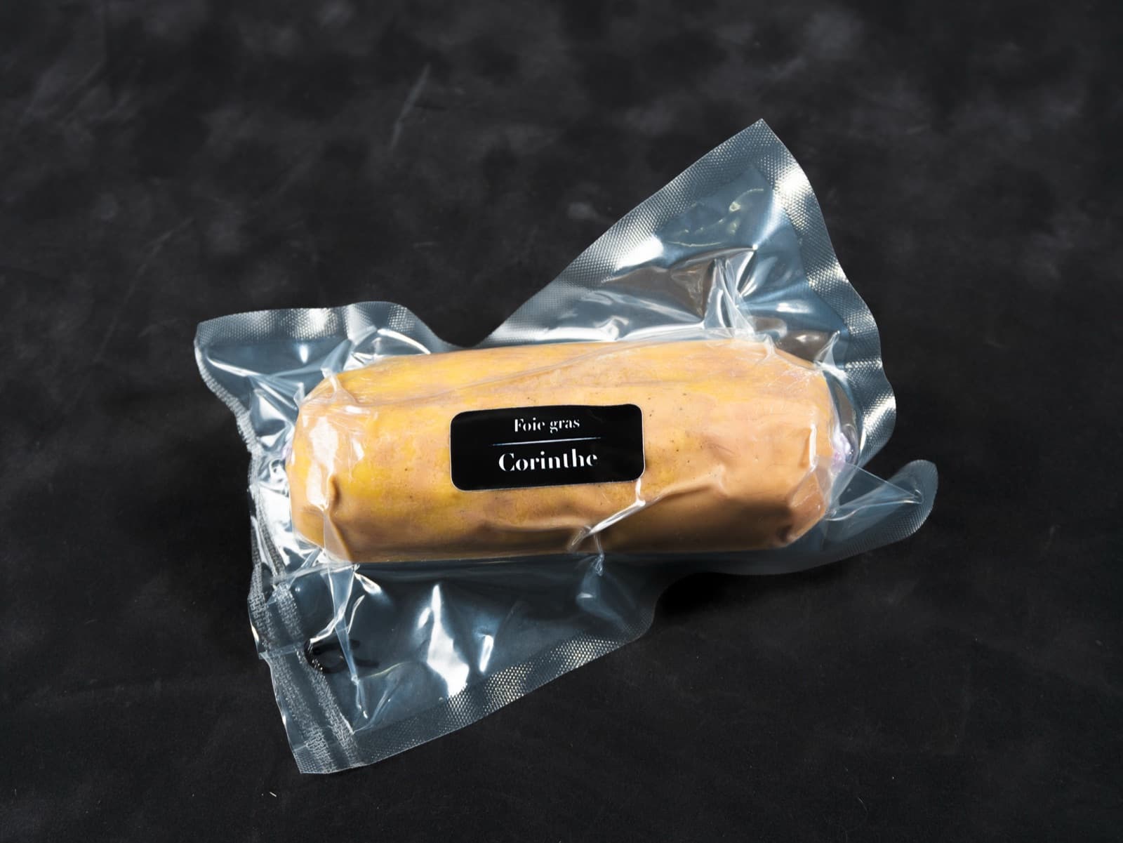 Lobe de foie gras de canard aux raisins de Corinthe, sous vide